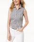 Charter Club Sleeveless Print Shirt